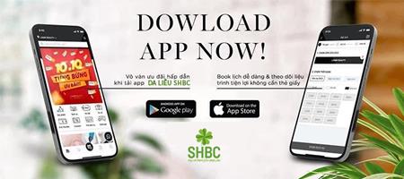 Đặt lịch ưu tiên - mua hàng ưu đãi khi cài đặt app Da Liễu SHBC